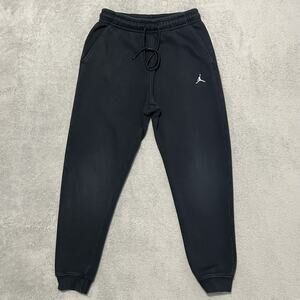 Jordan Joggers Mens S Black Essential Fleece Drawstring Sweatpants